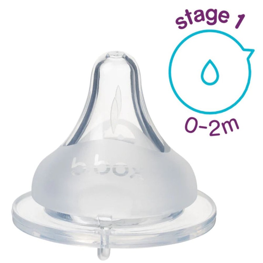 Feeding B Box | B Box Baby Bottle Anti-Colic Teat (2 Pack)