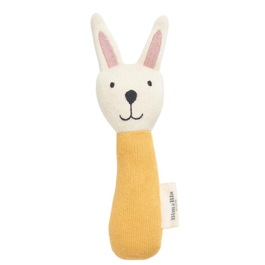 Play Time Bim.Bla | Bim.Bla Soft Rattle - Rabbit (2 Colours) Yellow