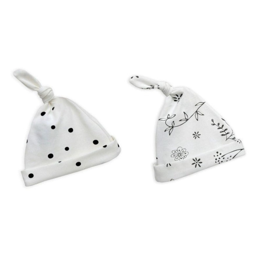 Accessories Sleepee | Baby Knotted Hats - Dots & Bloom (2 Pack)