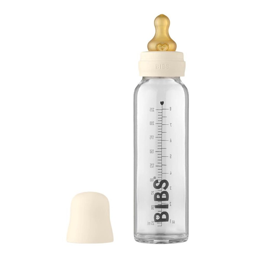 Feeding BIBS | Bibs Baby Glass Bottle Complete Set 225Ml (4 Colours)