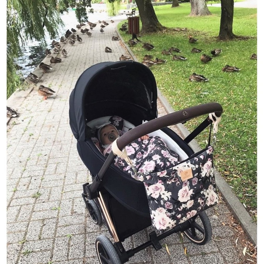 Accessories Makaszka Out & About | Stroller Organiser - Night Flowers