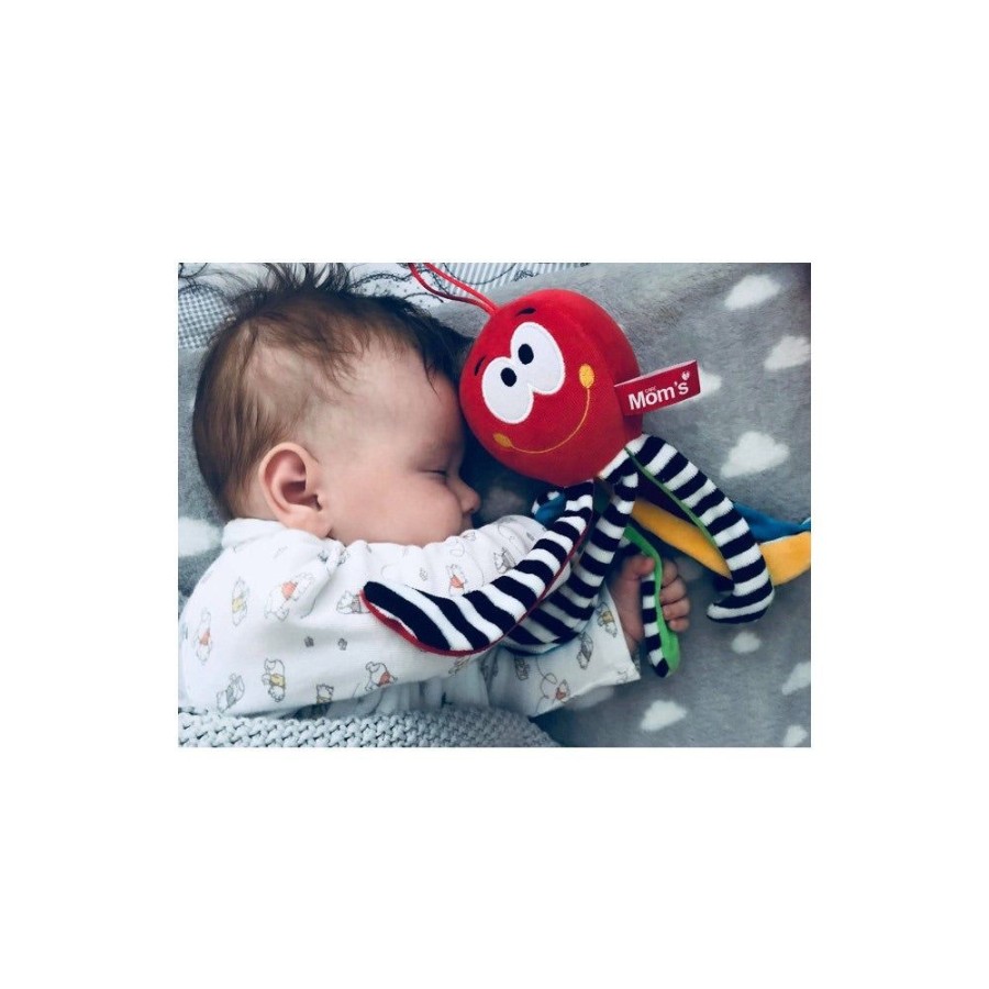 Play Time Mom's Care | Mini Octopus - Rattle (Black & White)