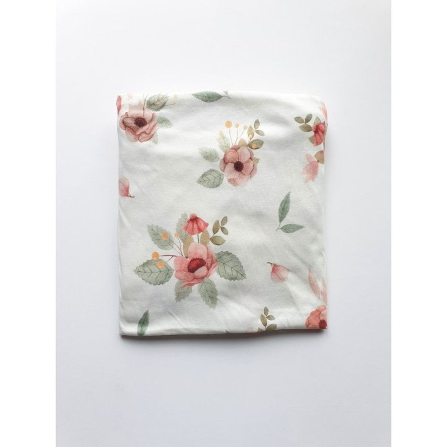 Bed Time Cuddle Dreams | Cot Bed Fitted Sheet - Vintage Flowers (Choice Of 2 Sizes)