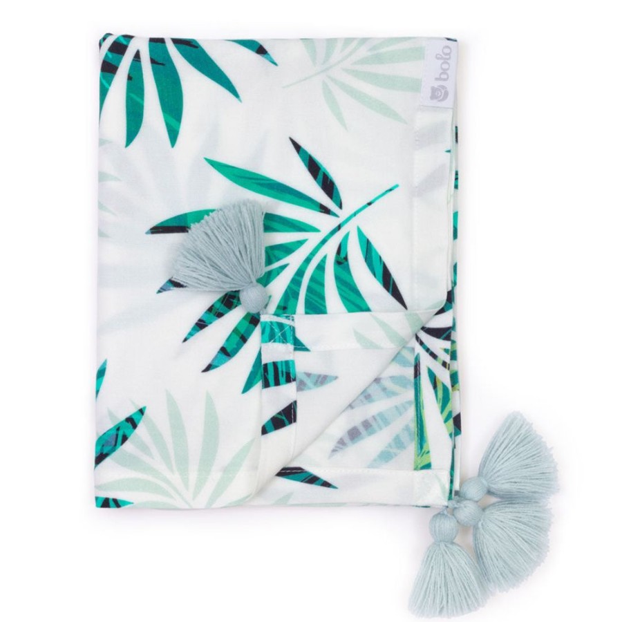 Bed Time Bolo | Bamboo Swaddle Blanket - Palms