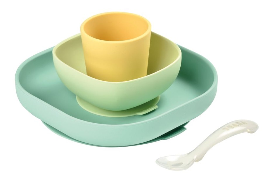 Feeding Beaba | Beaba 4-Piece Silicone Meal Set - Natural