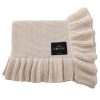 Bed Time Lullalove | Lullalove Soft Bamboo Blanket With A Frill (4 Colours)