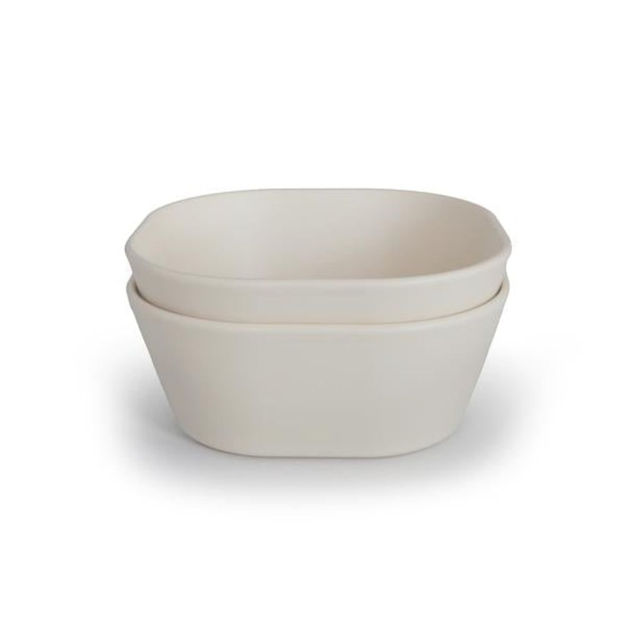 Feeding Mushie | Mushie Square Bowl - Ivory (Set Of 2)