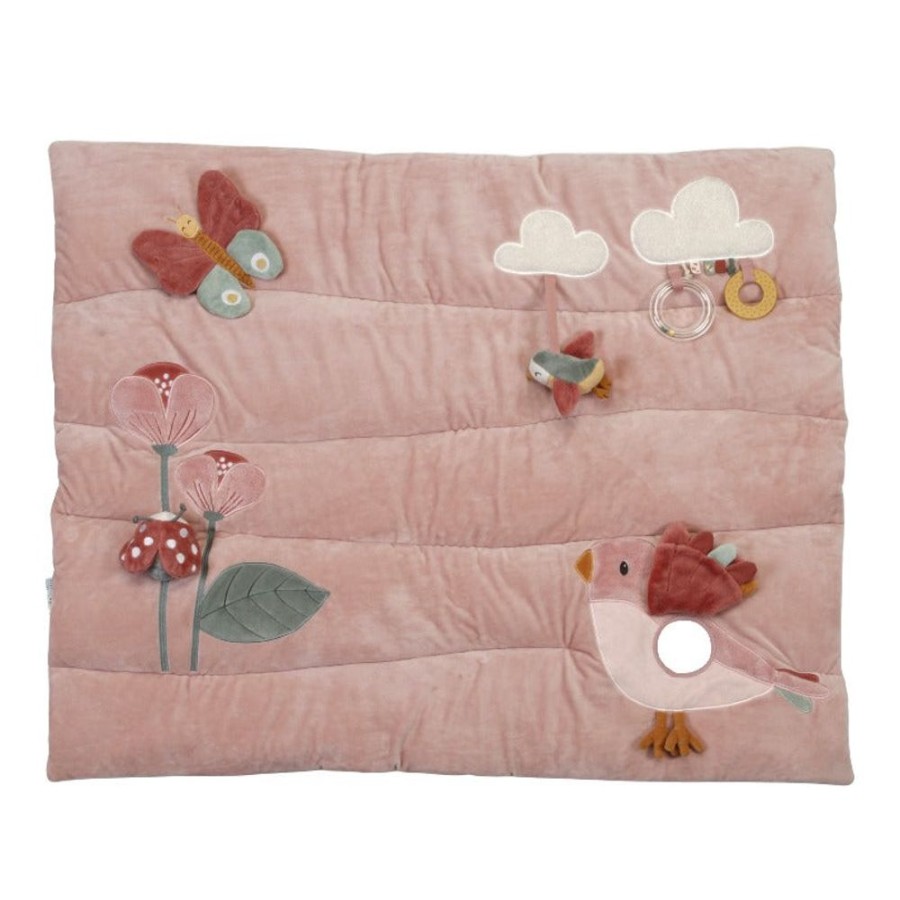 Play Time Little Dutch | Little Dutch Large Playpen Mat - Flowers & Butterflies