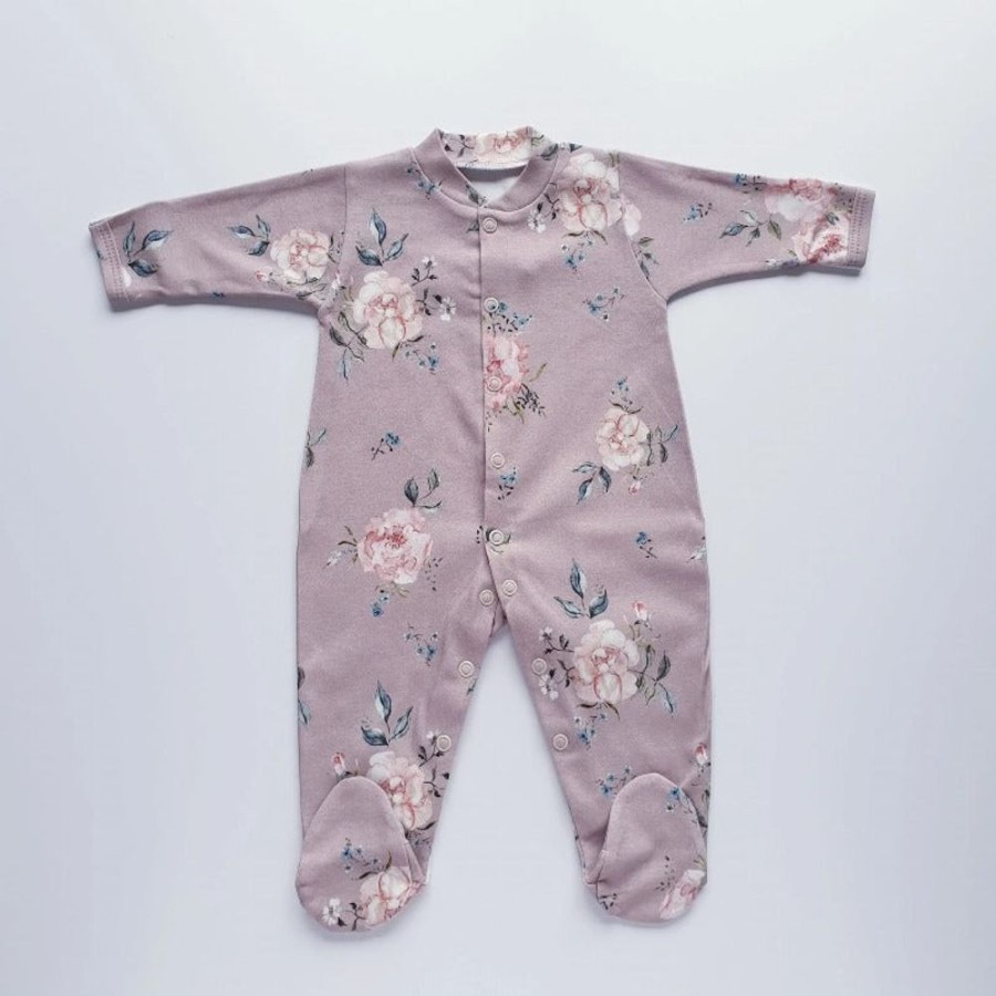 Accessories Cuddle Dreams | Cuddle Dreams Cotton Sleepsuit - Roses (2 Sizes)