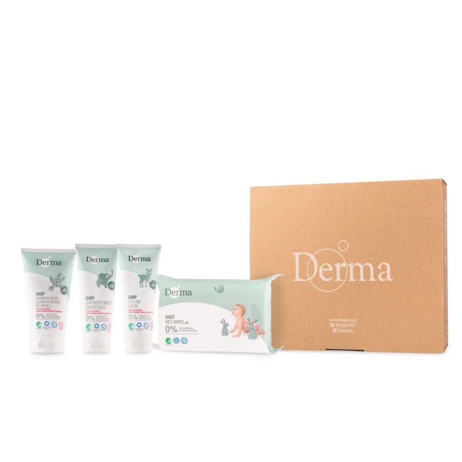 Accessories Derma Baby | Derma Eco Baby Baby Shower Set From The First Day Of Life