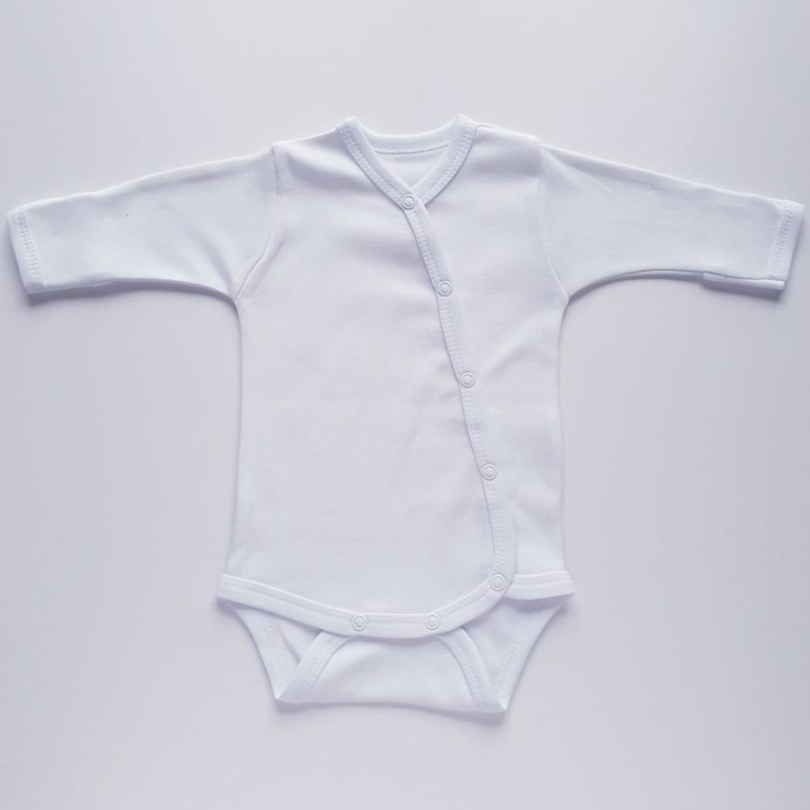 Accessories Cuddle Dreams | Cuddle Dreams Long Sleeve Bodysuit - White (2 Sizes)