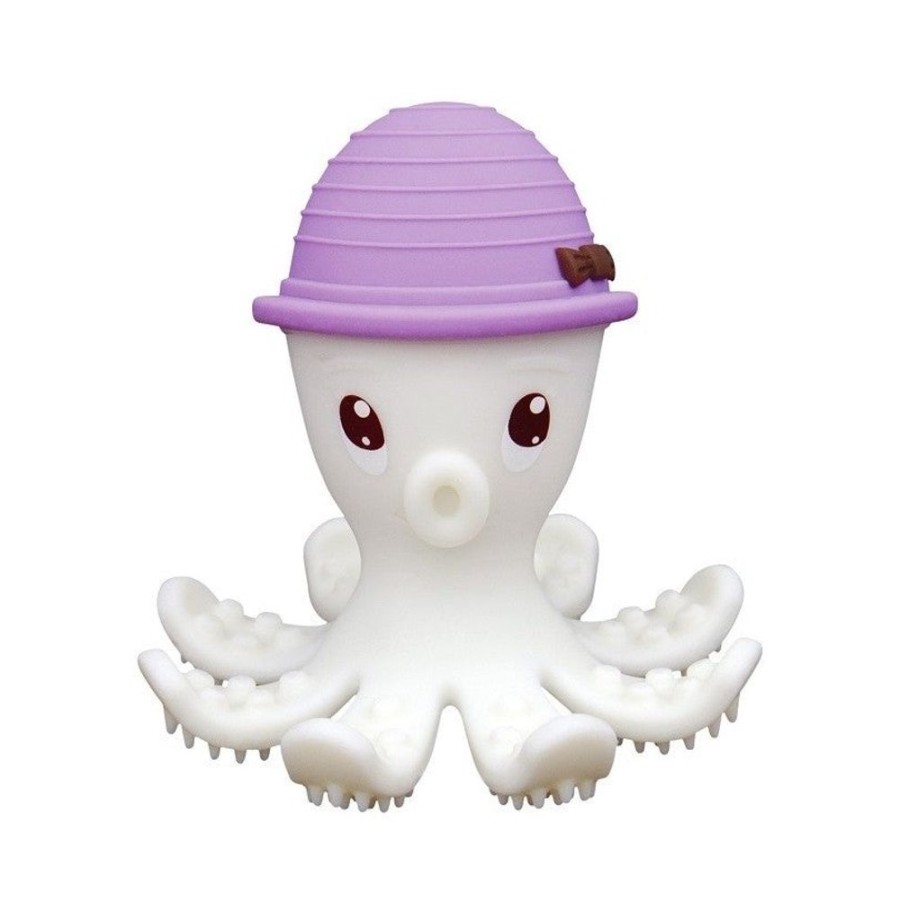 Play Time Mombella | Mombella Octopus Teether (Colours) Chimney Red