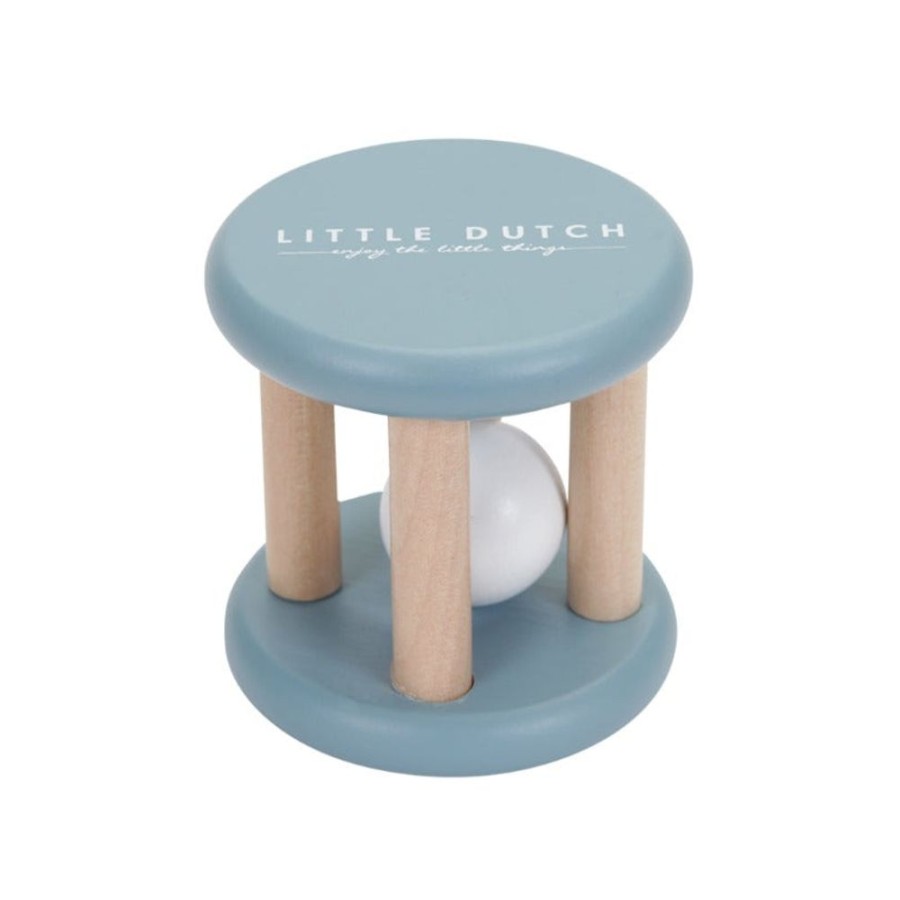 Play Time Little Dutch | Little Dutch Roller Rattle - Ocean