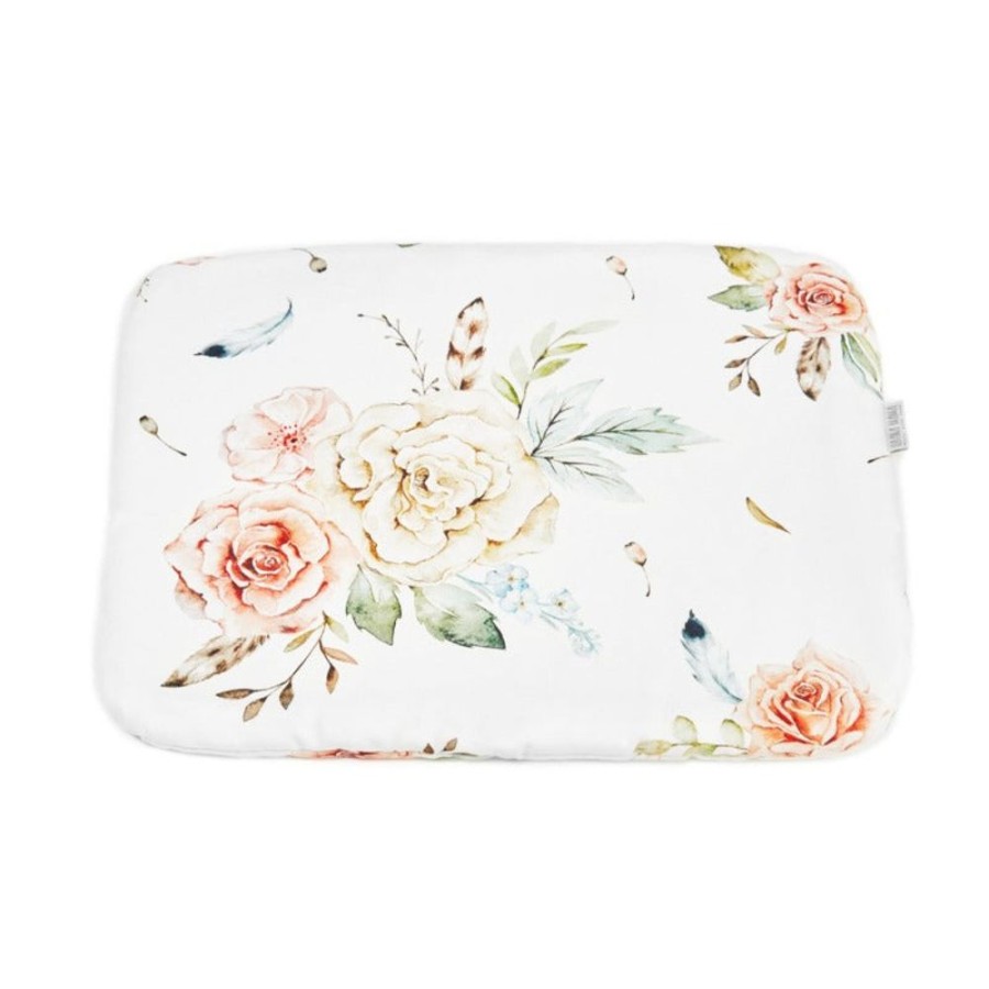 Bed Time Qbana Mama | Qbana Mama Bamboo Flat Pillow - Vintage Flowers