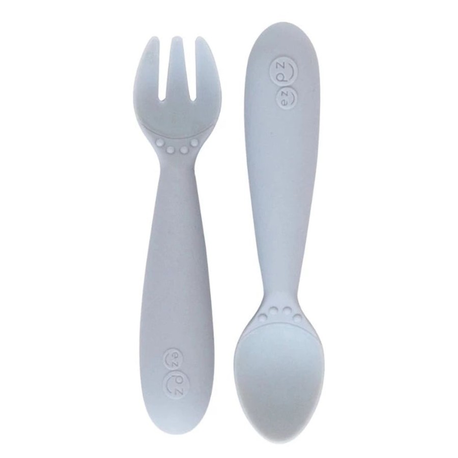 Feeding EZPZ | Ezpz Mini Utensils - Pewter