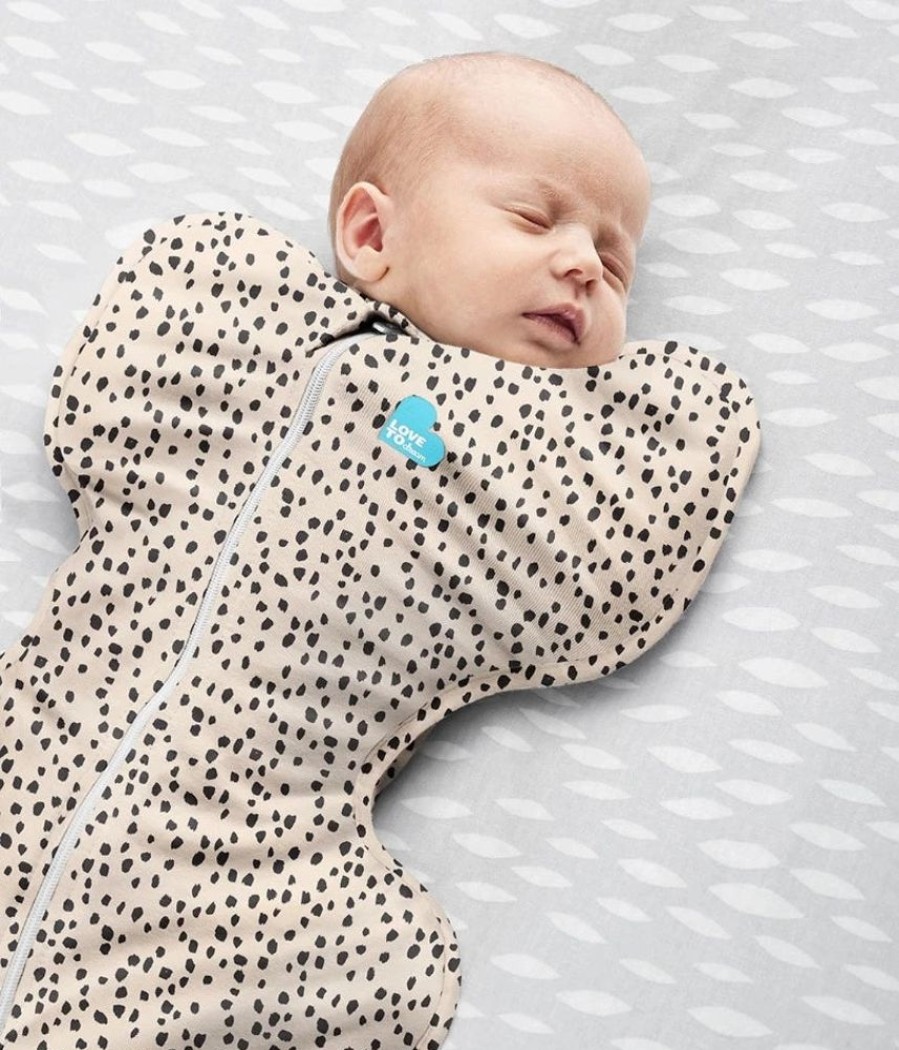 Bed Time Love To Dream | Love To Dream Swaddle Up Designer Collection 1.0 Tog - Animal Print Beige (3 Sizes)