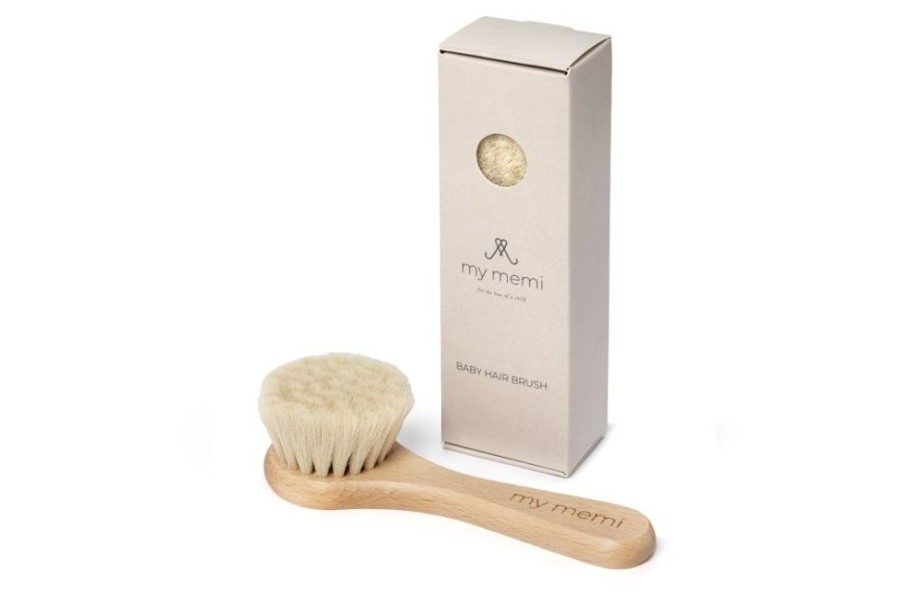 Accessories MY MEMI | My Memi Natural Goat Hair Relaxing Baby Hairbrush