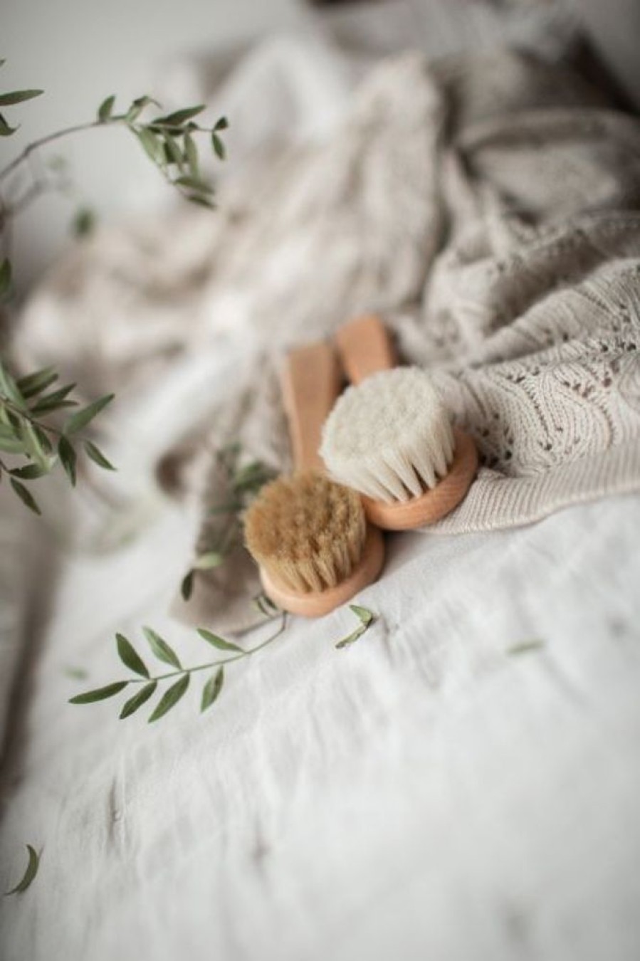 Accessories MY MEMI | My Memi Natural Goat Hair Relaxing Baby Hairbrush