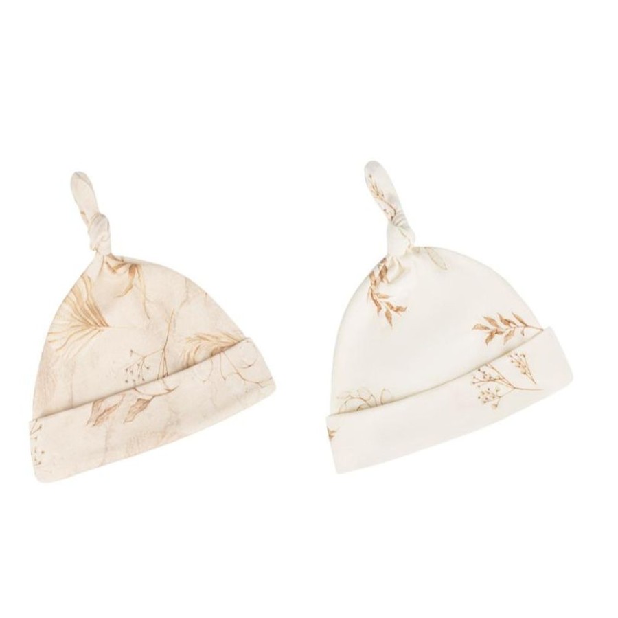 Accessories Sleepee | Baby Knotted Hats - Bohemian Sand & Botanic (2 Pack)