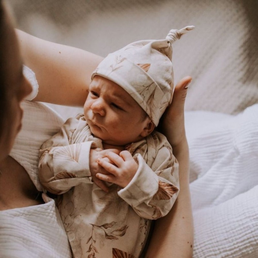 Accessories Sleepee | Baby Knotted Hats - Bohemian Sand & Botanic (2 Pack)