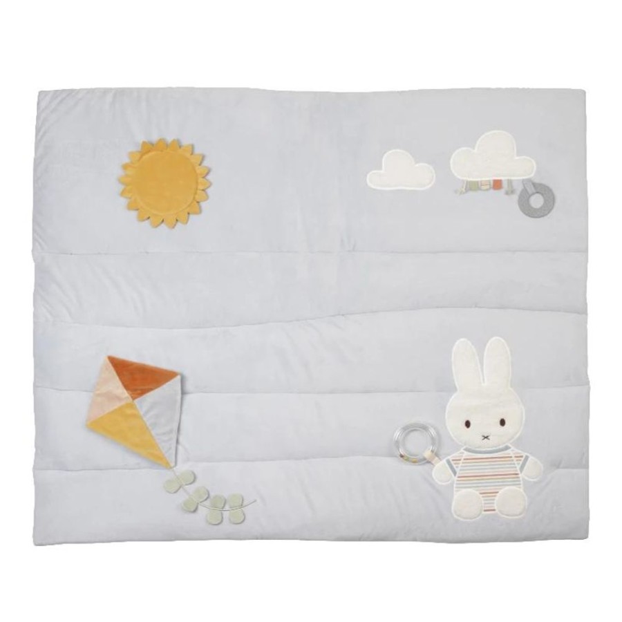 Play Time Little Dutch | Little Dutch X Miffy - Play Mat - Vintage Sunny Stripes