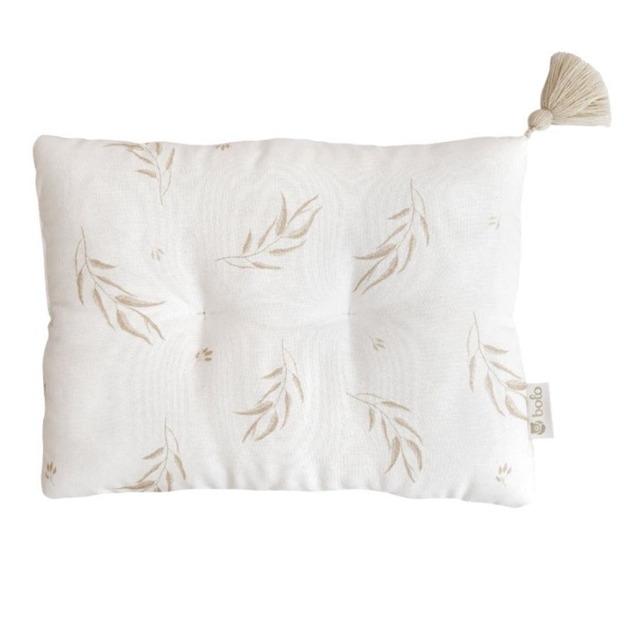 Bed Time Bolo | Bolo Bamboo Pillow - Beige Leaves