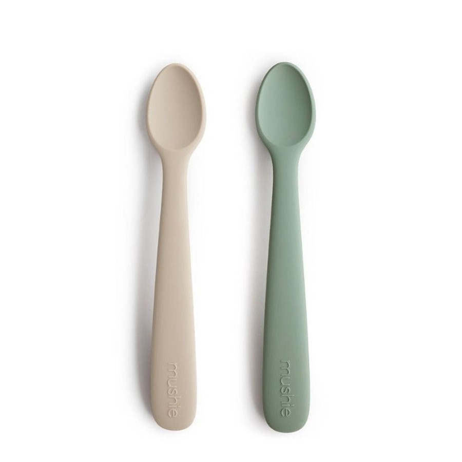 Feeding Mushie | Mushie Silicone Feeding Spoons 2-Pack (4 Colours)