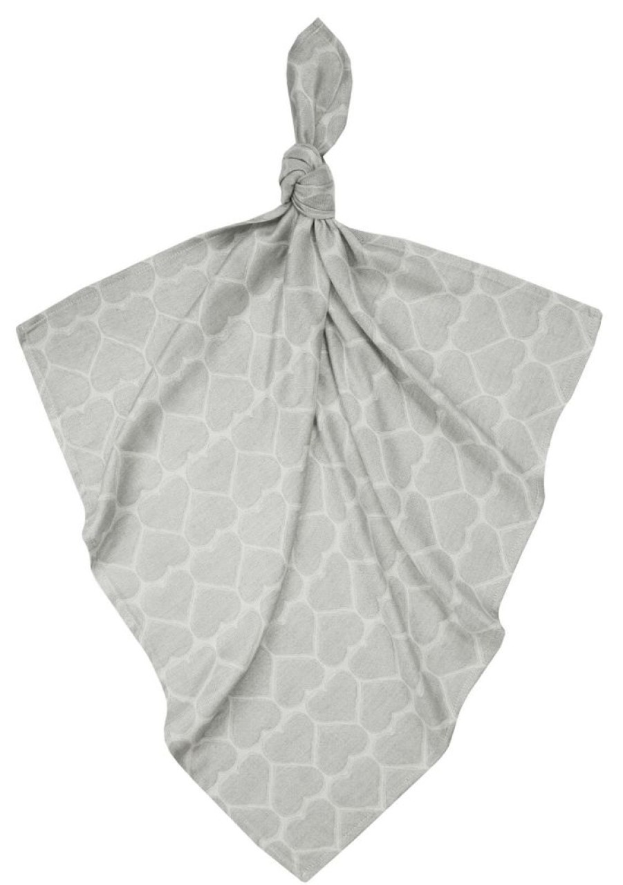 Feeding Bamboo-Line | Bamboo Swaddle - Hearts Grey