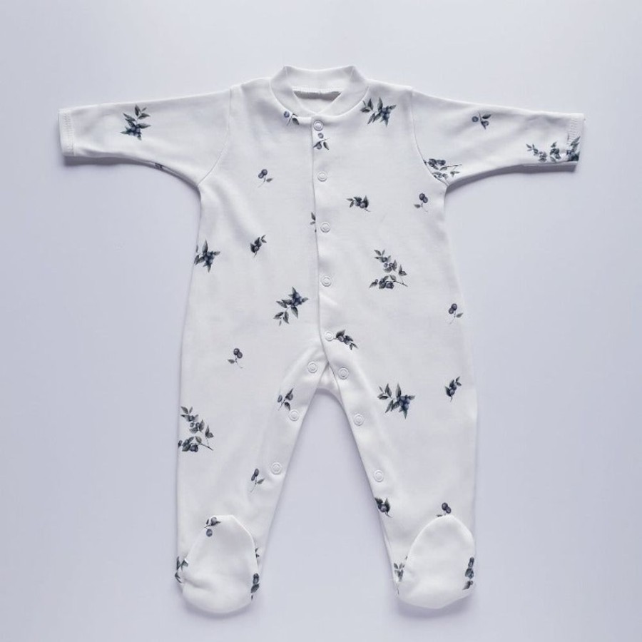 Accessories Cuddle Dreams | Cuddle Dreams Cotton Sleepsuit - Blueberries (2 Sizes)