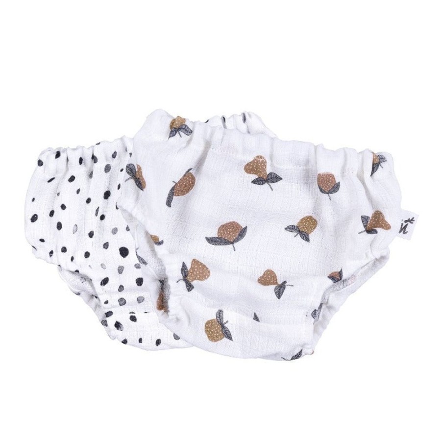 Accessories Malomi | Malomi Muslin Bloomers -Dots/Garden Fruits 2Pack (2 Sizes)